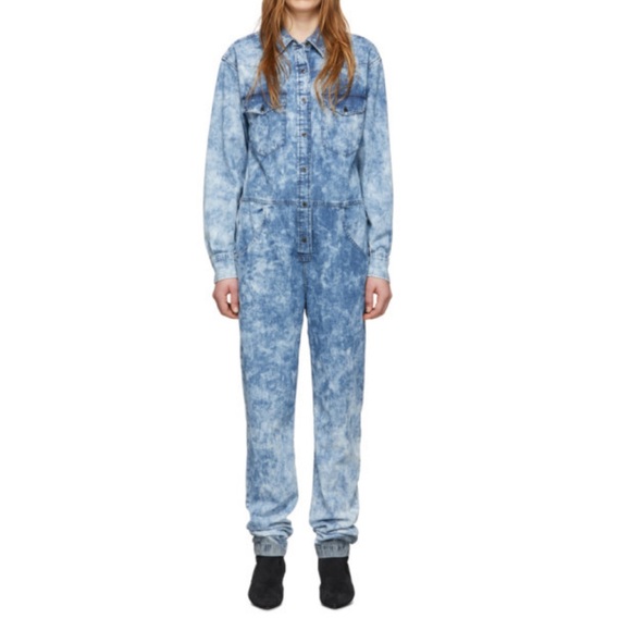 Isabel Marant Etoile Idesia Denim Jumpsuit - Picture 3 of 8